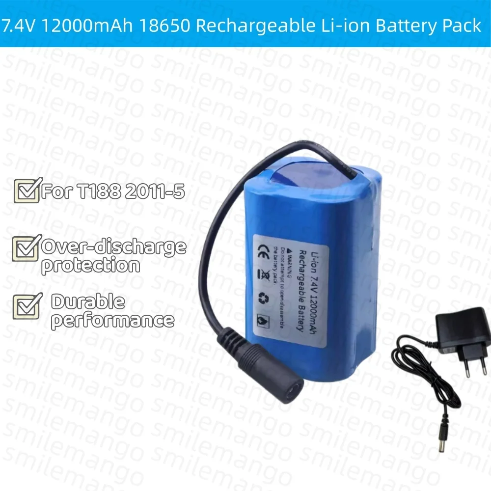 Fish Finder Charger - Аккумулятор 7.4V 12000mAh с USB-зарядкой для
