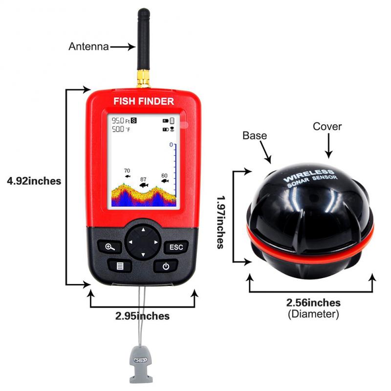 Портативный эхолот с сенсором  – обзор и цена Fish Finder Portable